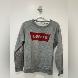 Levi's Heather Gray Crewneck with Red Tag | Size Small